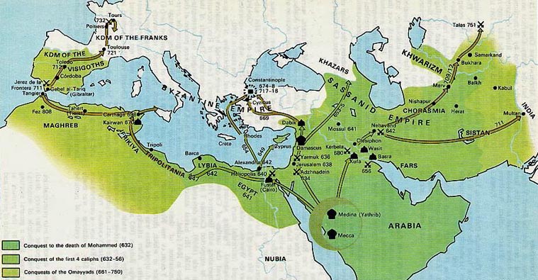 Arab Conquests (632-750 CE)